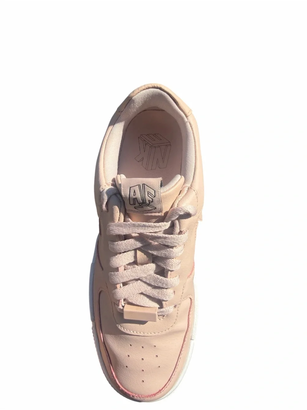 Nike Women's Blush Leather Platform Sneaker